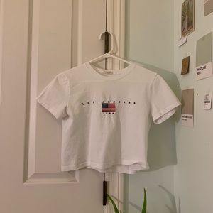 Brandy Melville ‘Los Angeles’ embroidered shirt